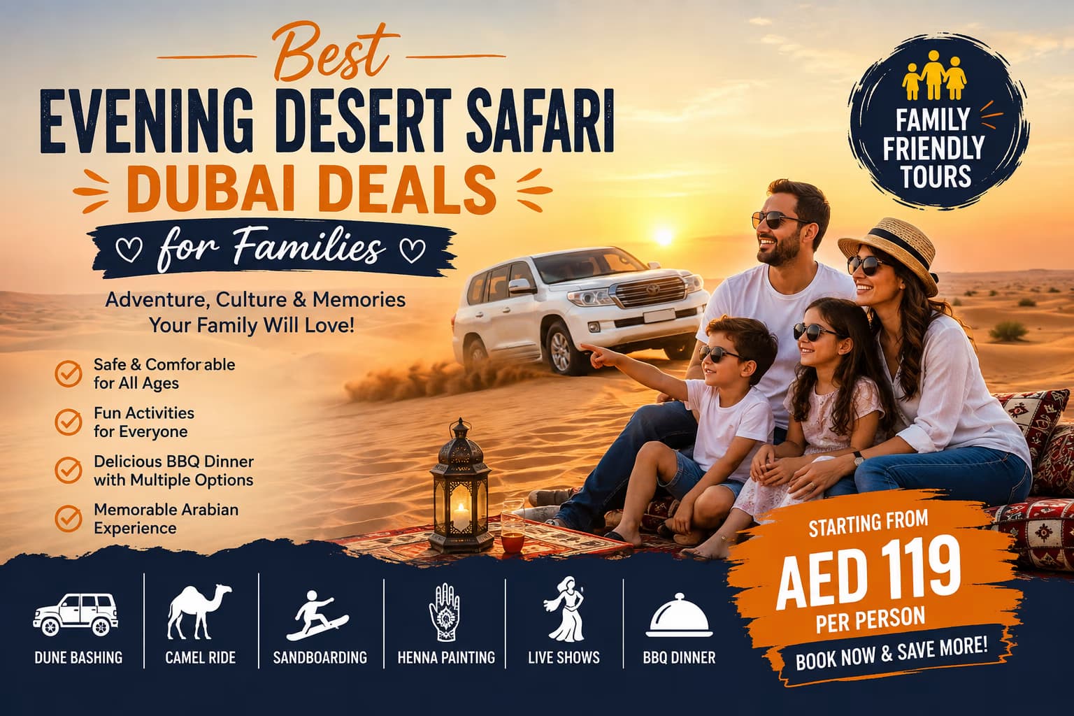 Best Evening Desert Safari Dubai Deals for Families