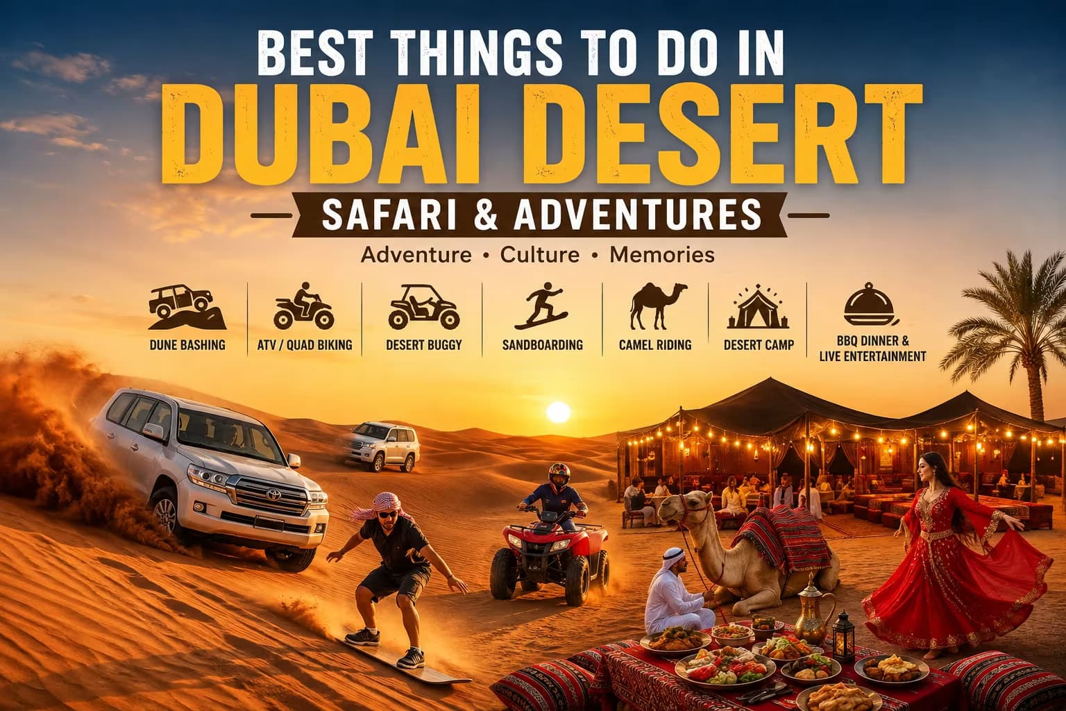 Best Things to Do in Dubai Desert: Safari, ATV, Sandboarding & More