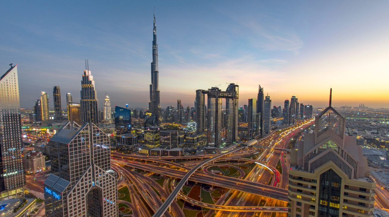 Dubai skyline view